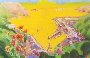 川奈の夏 臼井春夫(油彩)