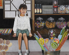 駄菓子屋にて